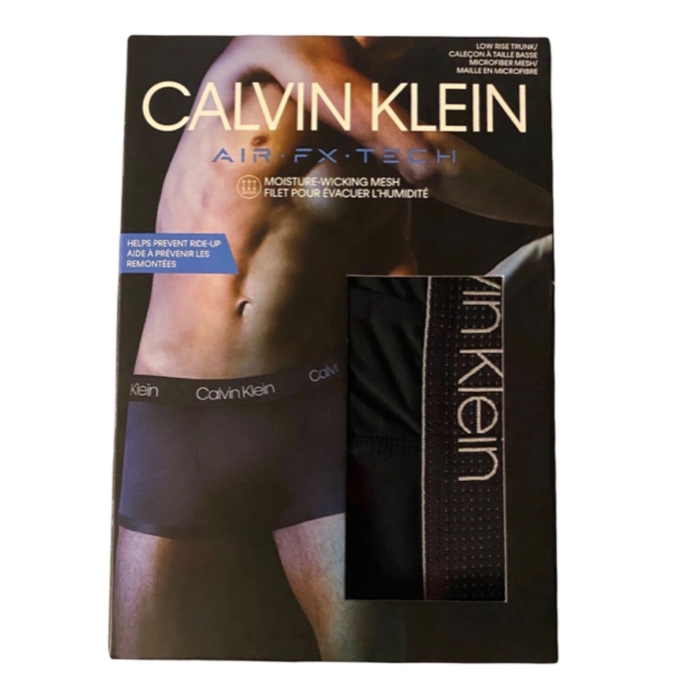 Calvin Klein Air FX Tech Moisture Wicking Mesh Low Rise Trunk Underwear XL